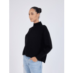 Pull col montant en laine Franek NOIR