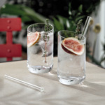 Purismo Bar Glass straw small, set 4pcs 150