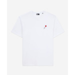 T-Shirt Blanc Avec Broderie Fleur Homme