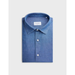 Chemise auguste en denim bleu