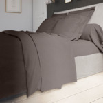 Drap Housse Influence Percale Granit