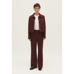 Pantalon droit bordeaux