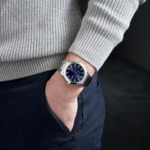 Montre dateur Astrum Chrome / Navy