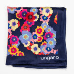 Foulard soie Chiara Navy -  90 cm x 90 cm