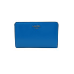 Lettrines de Lancel - Portefeuille Rectangulaire Compact Zippe - Bleu Royal