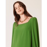 Robe Rina-Robe courte verte