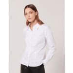 Chemise Camille-Chemise en popeline blanche