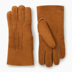 Gants homme en cuir d'agneau retourné