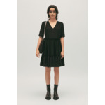 Robe courte volants noire