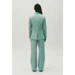 Veste tailleur lin mélangé vert d'eau