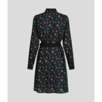 DOTS AOP FLUID SHIRT DRESS