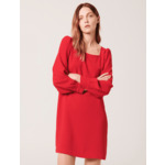 Robe Rina-Robe courte rouge