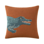 Olivier Desforges - Housse de coussin en coton, Crocodile