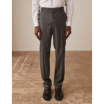 Pantalon de costume greyson en twill de laine gris