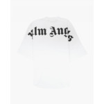 Palm Angels Classic logo over tee white black