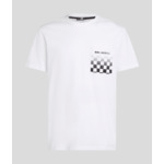 CHECKBOARD POCKET DEGRADE T-SHIRT