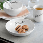 Statement - Assiette creuse « je t'aime », ⌀18 cm