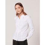 Chemise Camille-Chemise en popeline blanche