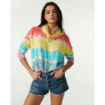 PULL MELA RAINBOW Pull col rond liquette cachemire