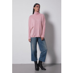 Pull poncho col roulé cachemire Margareth CERISIER