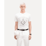 T-Shirt Manches Courtes Avec Print Coeur Homme