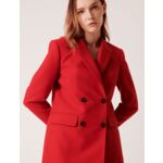 Veste Veneziana-Veste tailleur croisée rouge