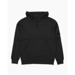 Hoodie -Diagonal Raised Fleece - Black