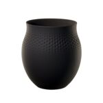 Manufacture Collier noir Vase Perle grand 16,5x16,5x17,5cm