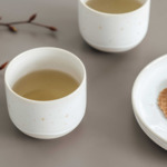 Winter Glow - Tasse sans anse, blanche, en porcelaine