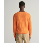 Cotton Cable Knit Crew Neck Sweater