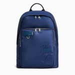 Leo De Lancel - Sac A Dos 1 Zip - Bleu Petrole