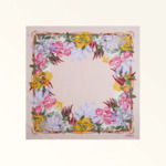 CLASSIC CARRE' 90X90 - SETA TWILL ST.FLOWERS AND ARCHES