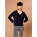 Pull Primrose-Marine en Laine