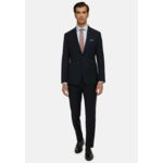 Micro Structured Wool Suit Style London