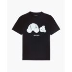 Palm Angels Ice bear tee black white