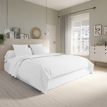 Housse de couette Studio Coton Blanc