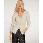 Cardigan Mike Cardigan long cachemire côtelé femme