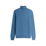 Pull homme col roulé uni Nachrol en cachemire