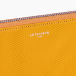 Compagnon zippé Emilie en cuir signature T