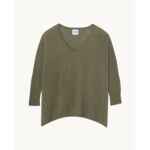 Pull Minie Pull cachemire col v oversize manche 3/4