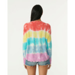 PULL MELA RAINBOW Pull col rond liquette cachemire