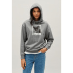 Sweatshirt capuche Jean Toto gris chiné