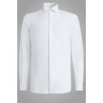 Chemise Blanche En Coton Coupe Droite