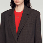 Veste de tailleur petits carreaux