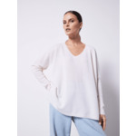 Pull poncho cachemire col V Faustine LYS