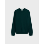 Pull emile en laine et cachemire vert