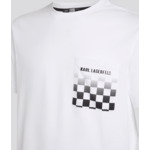 CHECKBOARD POCKET DEGRADE T-SHIRT HOMME