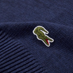 Lacoste - Plaid en coton bleu, L Living