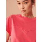 T-shirt Taraloua-rose en coton