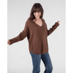 Pull MISHA Pull cachemire col v oversize liquette